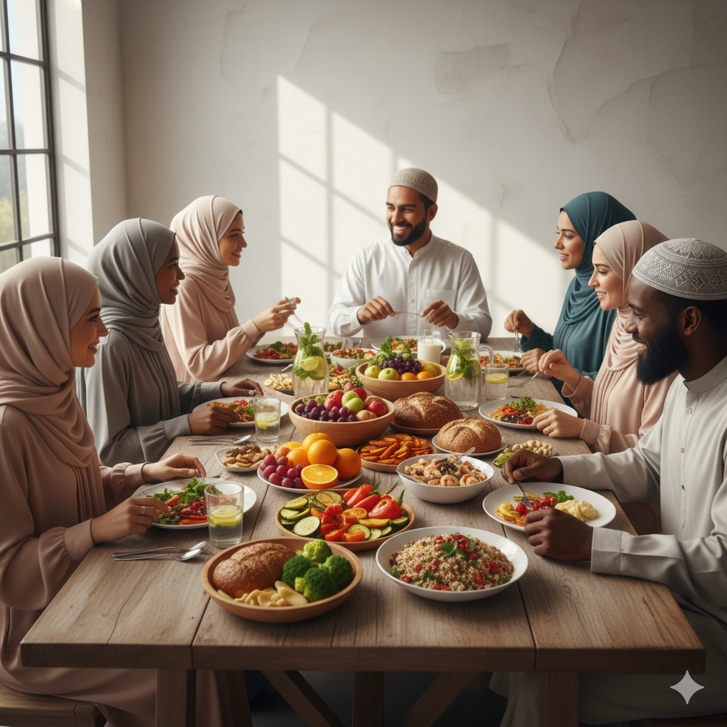 Repas équilibré musulman